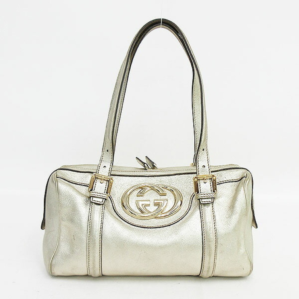 Gucci GG Bag Boston Tote Gold Interlocking - Picture 2 of 11